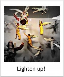 angel display Museum of International Folk Art Santa Fe New Mexico