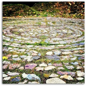 The Path: photo credit - Sandi Amorim labyrinth at Rivendell, Bowen Island