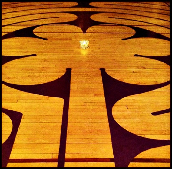 Walk with Me: photo credit Sandi Amorim Labyrinth at St. Paul's Cathedral, Vancouver, BC