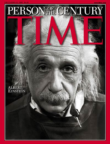 Einstein: photo credit - ebravolosada Einstein, Person of the Century, Time magazine cover