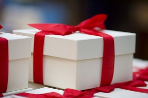 Surprise: photo credit - Thomas Hawk gift box, white with red ribbon: photo credit - Thomas Hawk
