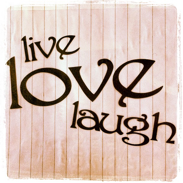 Live, Love, Laugh doodle on paper
