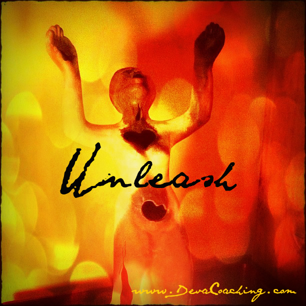 Unleash: photo credit - Sandi Amorim Goddess sculpture, head back, arms up and open