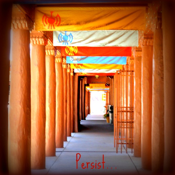 Persist: photo credit - Sandi Amorim outdoor market area, Santa Fe, New Mexico