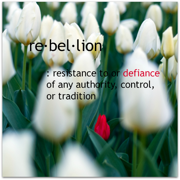 Standing Alone: photo credit - Paul Nicholson definition of rebellion