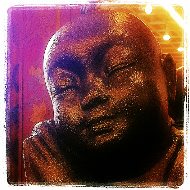 sleeping  buddha in yoga nidra, a sea of awareness