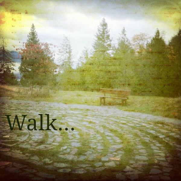 Walk: photo credit - Sandi Amorim Rivendell labyrinth, Bowen Island