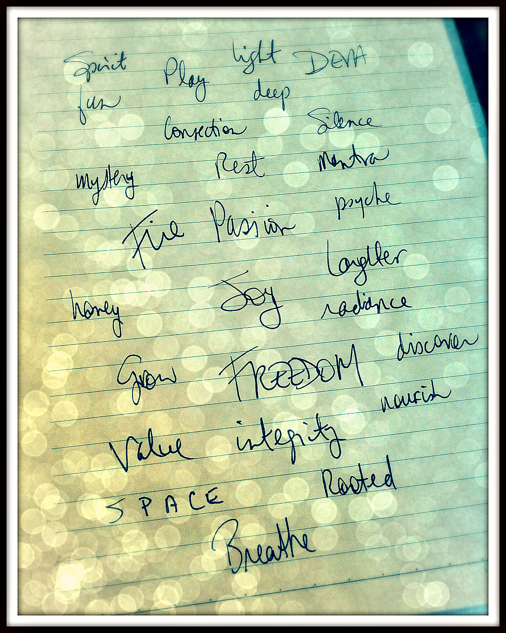 Words That Touch My Soul: photo credit - Sandi Amorim words that touch the soul inspired by Moorea Seal