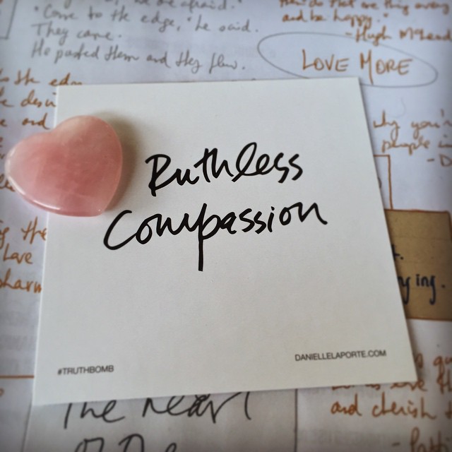 Ruthless Compassion #truthbomb, rose quartz